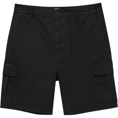 Pull&Bear Карго панталон черно, размер 31-32