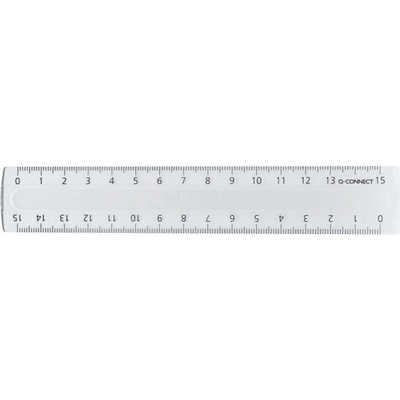 Q - connect pravítko 15cm transparentné KF00583