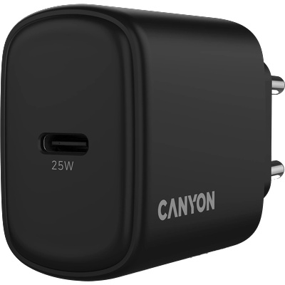 Адаптер за Захранване CANYON charger OnCharge 250 25W 1xPD EU Black (CNE-CHA250-11)