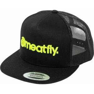 Meatfly шапка Mateo Trucker Snapback Лайм / Черна | Черна | Размер Meatfly | Cheren | МЪЖЕ | ЕДИН РАЗМЕР
