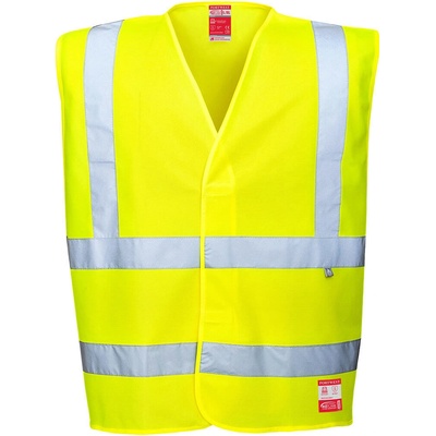 PortWest FR71 Vesta Hi-Vis antistatická nehořlavá žlutá