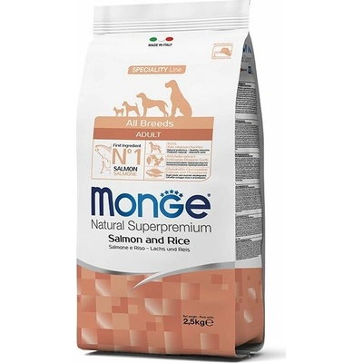 Monge Dog Losos ryža 25/14 2,5 kg