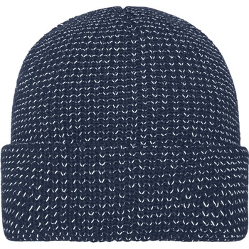 Myrtle Beach Reflexní zimní čepice MB7142 Tmavě modrá