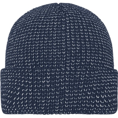 Myrtle Beach Reflexní zimní čepice MB7142 Tmavě modrá