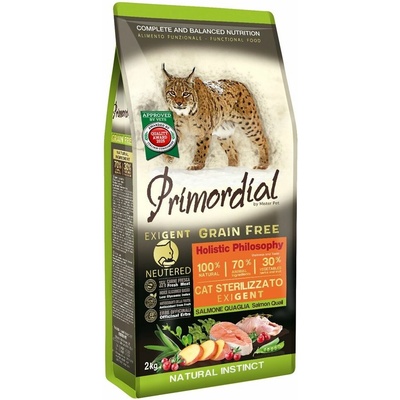Primordial GF Cat Sterilizzato Salmon & Quail 2 kg