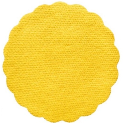 Rozetky do podšálku PREMIUM Ø 9 cm žluté [500 ks] (89905)