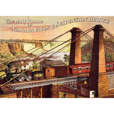 D-Toys - Puzzle The only Route via Niagara Falls & Suspension Bridge - 1 000 piese