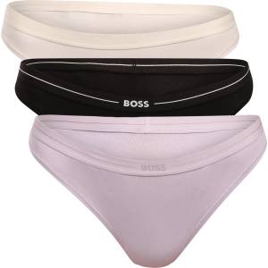 BOSS Комплект от три - дамски танга BOSS многоцветни BOSS | Cheren Lilav Bezhov Mnogotsveten | ЖЕНИ | S