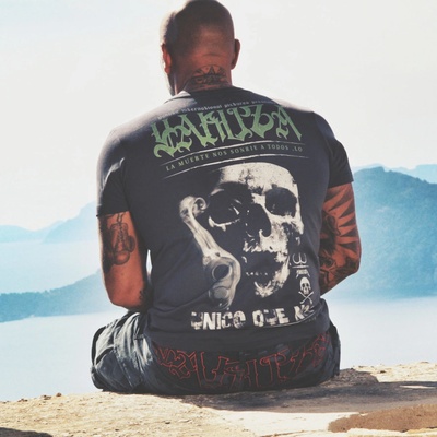 Yakuza tričko pánske Unico TSB 22002 anthracit šedé