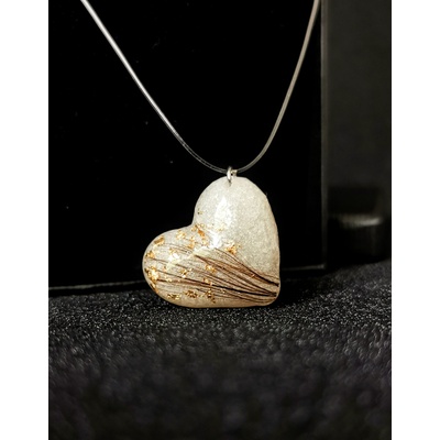 Meganflo Сърце и коса - медальон