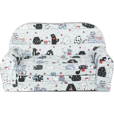 Fimex Rozkládací dětská mini pohovka Kočičky – Zboží Dáma