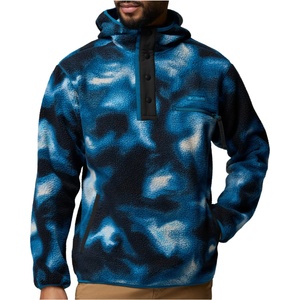 Columbia Мъжки поларен пуловер Columbia Helvetia II Printed Hoodie Fleece jumper - Phoenix Blue / Dyeflow - размер XL (005-7382-0315)