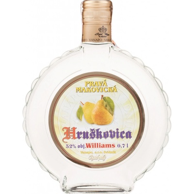Vanapo Hruškovica Pravá Makovická 52% 0,7 l (holá láhev)