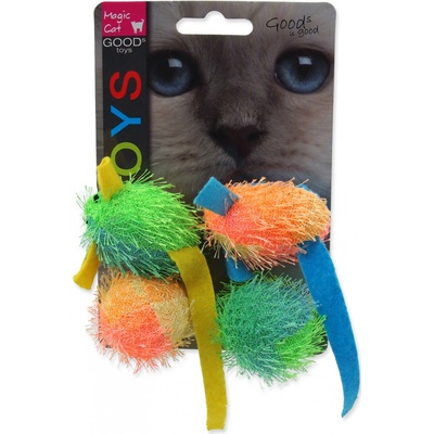 Magic Cat myš a guľa s catnip 5 cm 4 ks