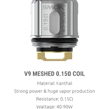 Smoktech V9 Meshed žhaviaca hlava 0,15ohm