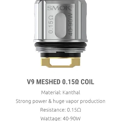 Smoktech V9 Meshed žhaviaca hlava 0,15ohm