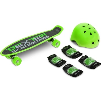 Caretero Toyz Скейтборд Dexter Green + Каска И Протектори Caretero Toyz