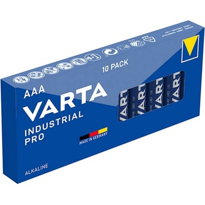 VARTA Батерии алкални Varta Industrial Pro, AAA, LR03, 1.5V, 10бр. в опаковка