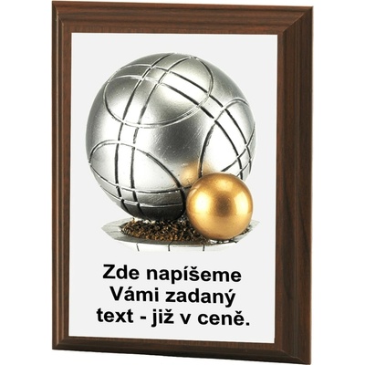 VIZINGR Pétanque plaketa H120-L417