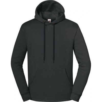 Fruit of the Loom mikina Iconic Premium Hooded Sweat s kapucí light graph