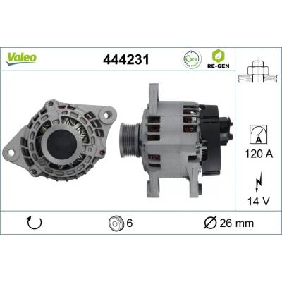 VALEO Alternátor VALEO RE-GEN REMANUFACTURED VA 444231