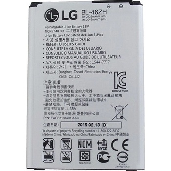 LG Батерия за LG K7 / K8 (2016), BL-46ZH, оригинална, 2125 mAh (119282)