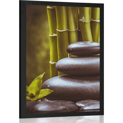 Plakát spa zátiší - 20x30 black