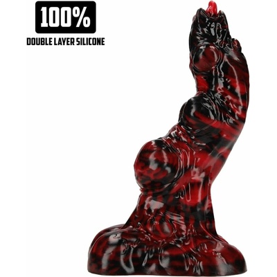 Ouch! Fiction Cocks Hell Invader, silikónové dildo s prísavkou 20,7 x 3,3–6 cm