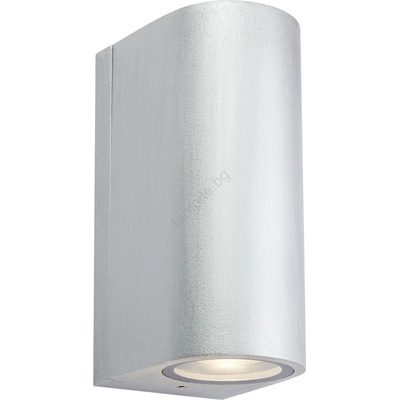 Markslöjd 109112 - димируемо външно стенно осветително тяло ALOR 2xLED/4, 9W/230V IP65 сребристо (ML1649)