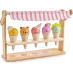 Tender Leaf Дървена играчка Tender Leaf Toys - Щанд за сладолед, усмивки и фунийки (TL8243) - baby