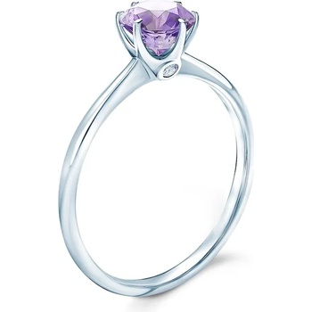 Image 1 of SAVICKI Годежен пръстен The Journey: бяло злато, лилав сапфир