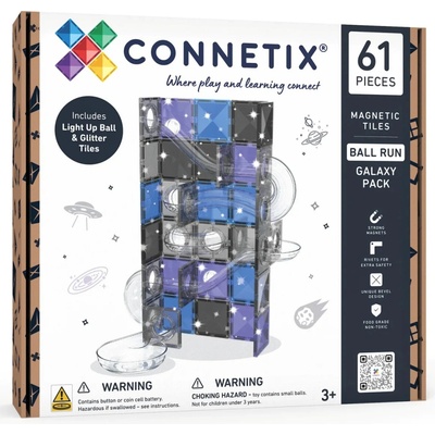 Connetix kuličková dráha Galaxy Pack 61 ks