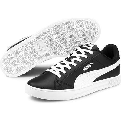 PUMA Мъжки маратонки Puma Smash Vulc 3 Low Mens Trainers - Black/White