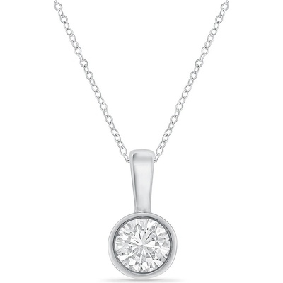 Eppi Minimalistický diamantový bezel prívesok Elena P38271