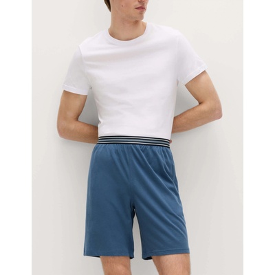 Marks & Spencer Комплект от 2 броя джърсийни пижамни шорти от чист памук Marks & Spencer синя Marks & Spencer | Sin | МЪЖЕ | S