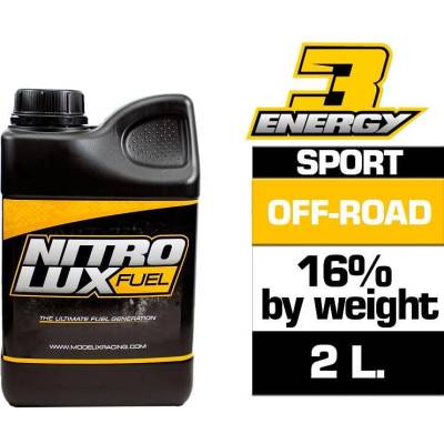 NITROLUX Гориво за нитро автомодели nitrolux energy3 off road sport 16% by weight eu no licence (2 l. ) mx-nf01122-sport (mx-nf01122-sport)