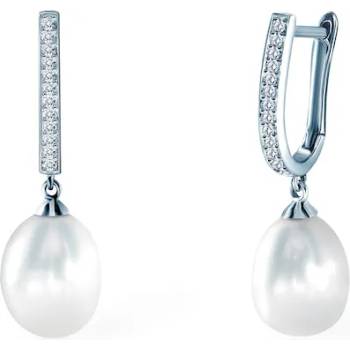 Image 1 of SAVICKI обеци: бяло злато. перли. диаманти