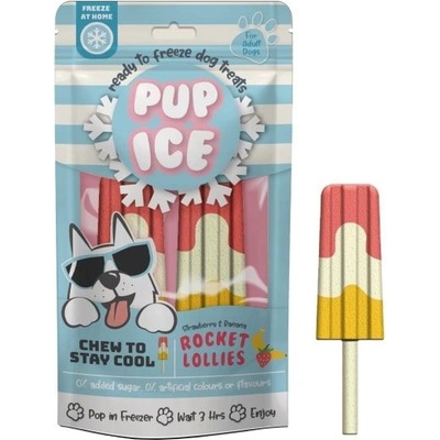 PUP ICE Охлаждаща вкусотия ягода и банан 2 бр
