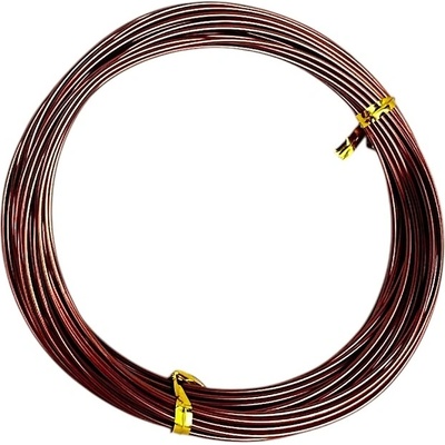 Hliníkový aranžérsky drôt 1,5mm 50g - hnedý