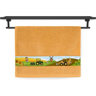Veba RUJANA tisk Malý farmář oranžová 30 x 50 cm