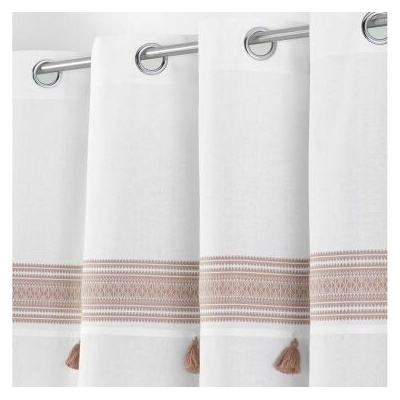 Douceur d`Interieur Interiérový design ZÁVĚS AMAYA - BÍLÁ / RŮŽOVÁ 140x240