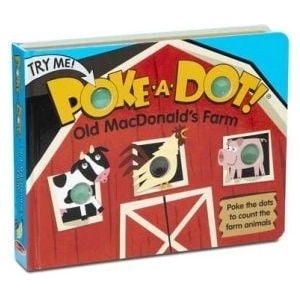 Melissa & Doug - Интерактивна книжка със звуци на английски език - Натисни бутон - Фермата на стария Макдоналд (41341_1)