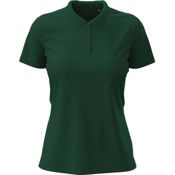 Stedman stretch polo st9740 / Дамска еластична поло тениска - бутилково зелено l (st9740bogl)