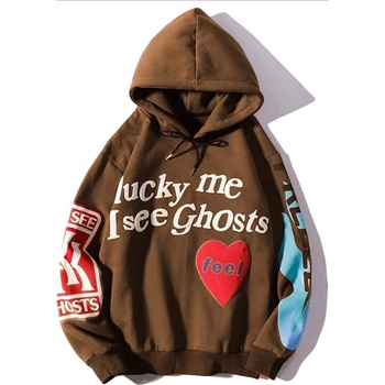 Madmext Дамски Oversize суитшърт MG903 - Кафяв #319765 (319765_Кафяво)