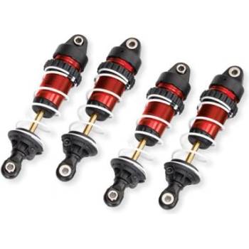 Traxxas амортисьор GTR дълъг червен (сглобен с пружини)