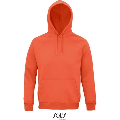 Sol's Collection mikina Stellar s kapucí bio raglánová unisex COT-25356822300 oranžová burnt
