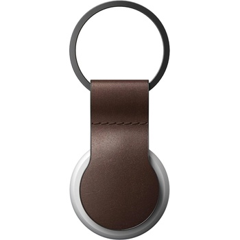 Nomad Висококачествен ключодържател от естествена кожа за Apple AirTag - Nomad AirTag Leather Loop (тъмнокафяв) (NM01013785)