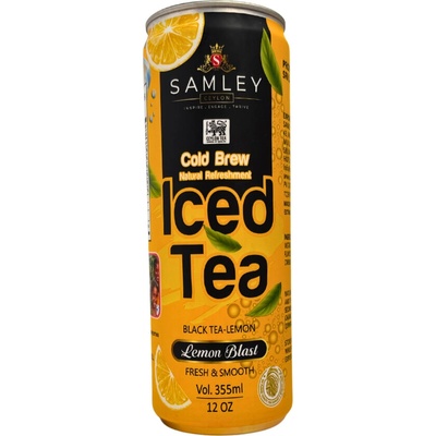 Samley Lemon blast Ledový černý čaj s příchutí citronu 355 ml