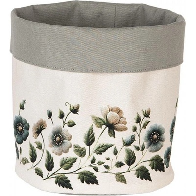 Pytlík na pečivo se zelenými květy Gently Blooming – 15x16 cm – Zbozi.Blesk.cz