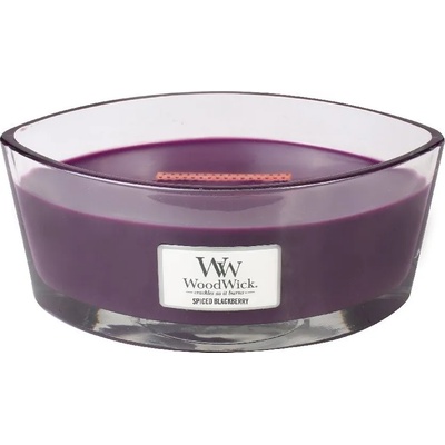 WoodWick Spiced Blackberry ароматна свещ с дървен фитил 453, 6 гр